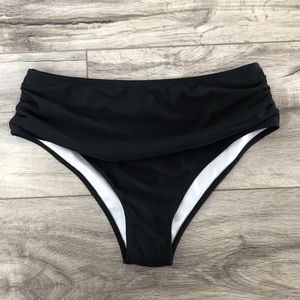NWOT Shein Black High Waisted Swim Bottom